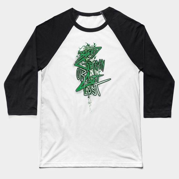 Philadelphia St. Patrick's Day - Bleed Green Baseball T-Shirt by HauzKat Designs Shop